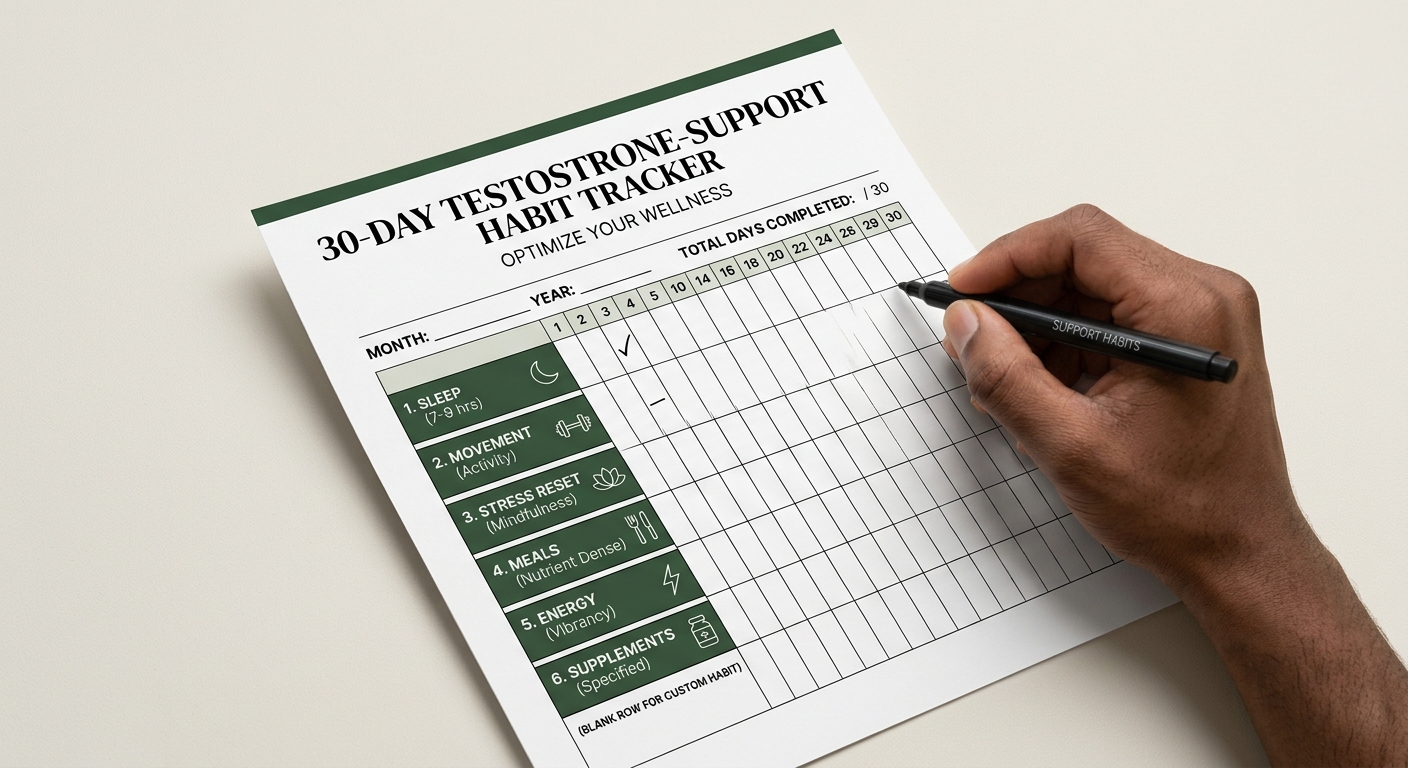 30-Day Testosterone-Support Habit Tracker